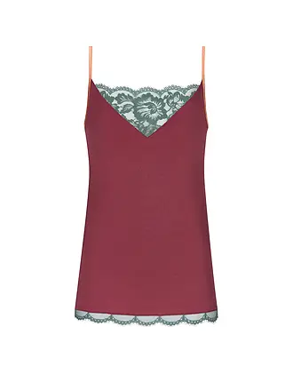 MEY | Top - Unterhemd CAMISOLE POETRY VOGUE schwarz | dunkelrot